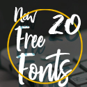 New Free Fonts (20) Fonts For Designers